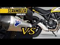 Ducati Scrambler Stock vs Race Termignoni exhaust sound