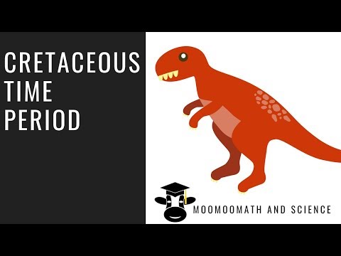 The Cretaceous period (the end of the Mesozoic era)