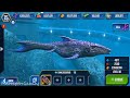 dunkleosaurus level 9999 unlocked new hybrid aquatic battle jurassic world mosasaurus dunkleosteus