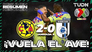Resumen y goles | América 2-0 Querétaro | Liga Mx - CL2024 J2 | TUDN