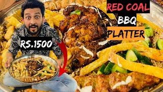 Fully Loaded Platter Rs.1500||Red Coal BBQ || karachi 🔥❤️