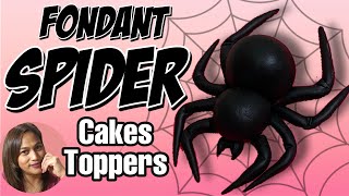 EASY FONDANT SPIDER | step by step tutorial|