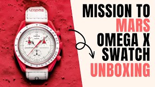 Omega x Swatch Mission to Mars Unboxing | Omega x Swatch SO33R100 Bioceramic Moonswatch Speedmaster