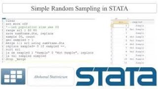 Simple Randomly Sampling Design using STATA