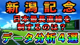 【新潟記念】データ分析4選！！日本最長の直線を制する競走馬は！？