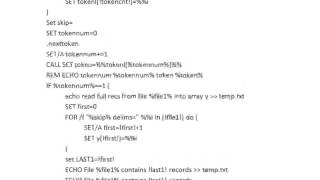 Create & Execute Windows Command Files Quicksort For Text Files Summary