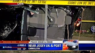 Carrollton police chase ends in crash; 2 taken to hospitals