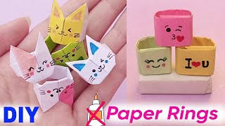 Cute DIY Ring from Paper | Handmade Paper Ring Easy| Paper Ring Making | Origami Paper Ring