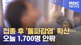 접종 후 '돌파감염' 확산…오늘 1,700명 안팎 (2021.08.04/뉴스투데이/MBC)