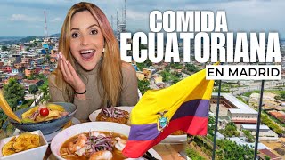 VENEZOLANA probando la comida ECUATORIANA🇪🇨 en ESPAÑA🇪🇸 El ENCEBOLLADO🤯🤔