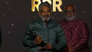 RRR Spotlight Award | 2023 HCA Film Awards Intro, Montage, and Acceptance Speech