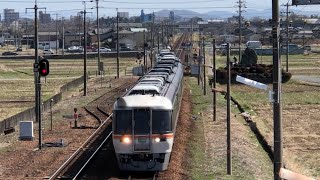 さようならキハ85特急ひだ❗️長森駅を通過❗️