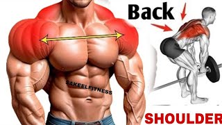 back workout  workout at home back workout bigger shoulder workout | back and shoulder exercise