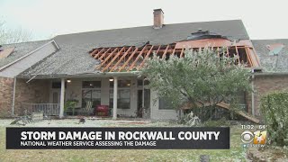 National Weather Service Assessing Storm Damage In Rockwall County
