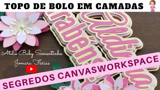 Topo de bolo camadas/ SCANNCUT