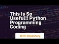 This is so useful!! python programming coding