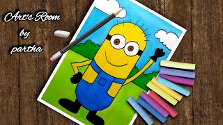 How to draw minions | easy step by step  for children with colour