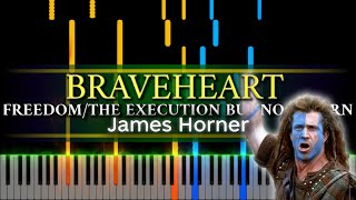 James Horner - Freedom (OST "Braveheart") [piano tutorial + sheet piano]