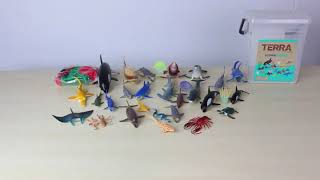 Terra by Battat – Marine World 60 pcs– Miniature Animal Toy Unboxing