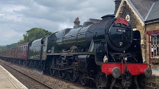 46115 ‘Scots guardsman’ whistles through settle station!