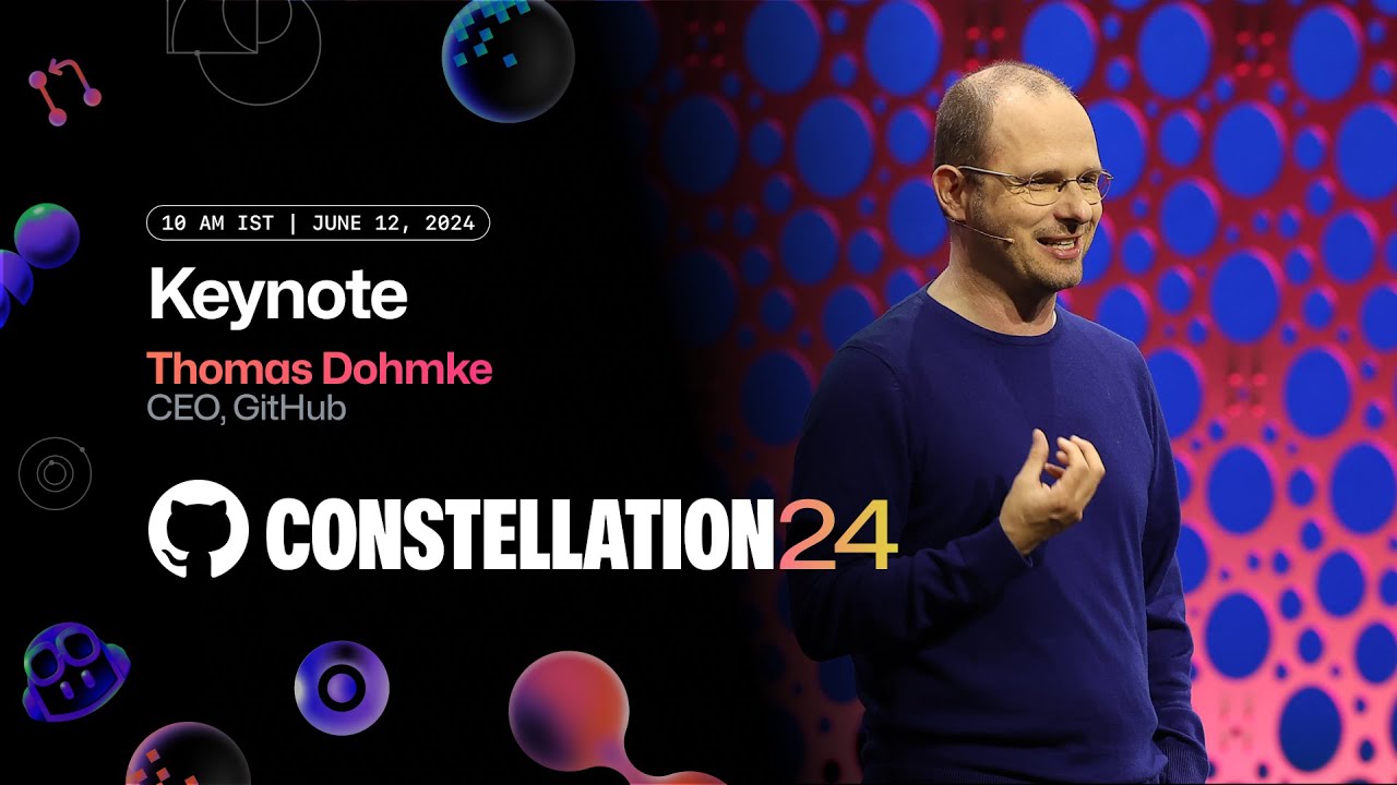 Github Ceo Thomas Dohmke Live Keynote From Github Constellation India