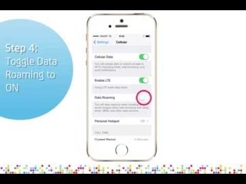 iPhone 5S: Turn on/off data roaming iPhone 5S: Turn on/off data roaming