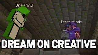 DreamXD joins dream smp and BREAKS THE END PORTAL on Technoblade stream