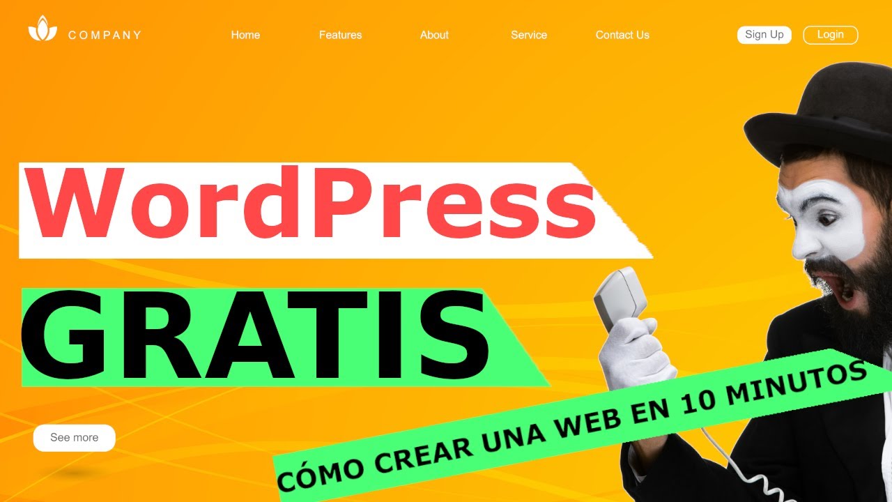 📈 CURSO WORDPRESS GRATIS 1 - Cómo Crear Una Web Gratis En 10 Minutos ...