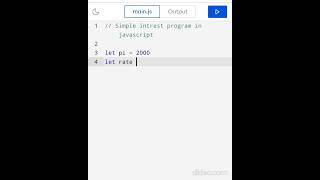 Javascript : simple interest program in javascript | #javascript
