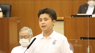 令和3年6月福井市議会定例会　6月15日本会議（一般質問１１）福野大輔議員 手話通訳挿入