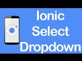 Ionic [CSS Components] - Select/Dropdown
