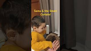 Samanyu Discovers Remote Control Curtains!  #CuteMoments #FamilyVlog #ToddlerFun #Playtime #shorts