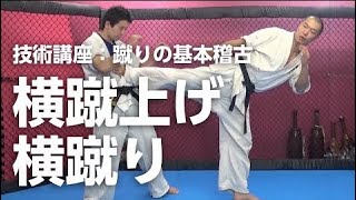 横蹴上げ／横蹴り サイドキック：蹴りの基本稽古３【空手道禅道会 技術解説：17 】武道総合格闘技 ／How To Side Kick MMA KARATE