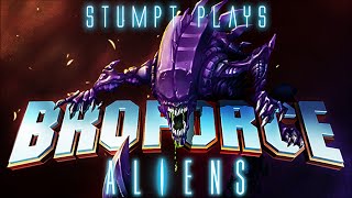 Stumpt Plays - Broforce - Alien Infestation Update! (4 Player Gameplay)