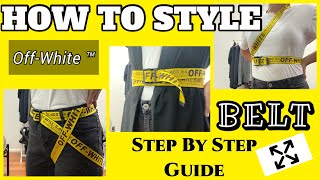 HOW TO STYLE: OFF-WHITE Belt! (9 ways) | Elizandra Mercado