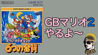 【レトロ実況】超面白そうなGBマリオランド2 6つの金貨【ゲームボーイ・ゆうしゃ】