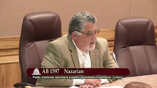 Senator Portantino’s Statement During Senate PERS Committee