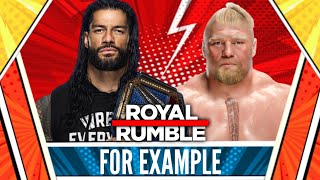 WWE royal rumble 2022 graphics and match card templates || WWE royal rumble custom match card remake