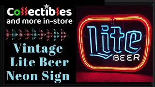 Vintage Lite Beer Neon Sign For Sale #neonsign #mancave #beersign #signs #signage