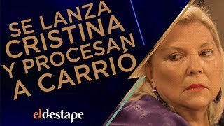 Se lanza Cristina y procesan a Carrió | El Destape con Roberto Navarro