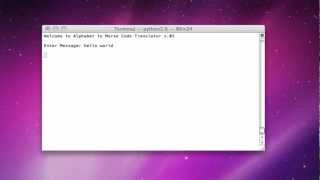 Morse Code Hello World in Python