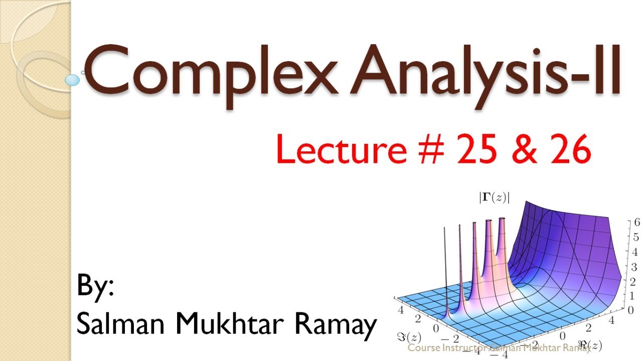 Complex Analysis Ii Youtube
