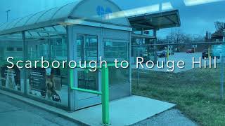 GO Train Ride: Scarborough to Rouge Hill