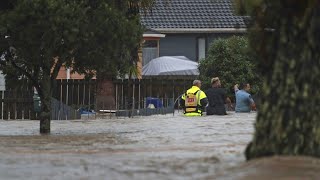 Heftige Überschwemmungen in Neuseeland