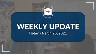 Jefferson County Schools Weekly Update - 3/25/2022