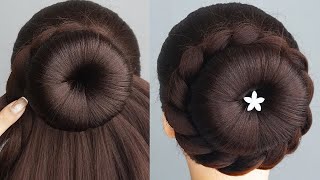 Latest Bun Hairstyle For Ladies For Wedding | Elegant And Easy Hairstyle For Party