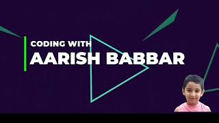 Coding for kids | Python Tutorial- 3 | Comparison Operators | Aarish Babbar