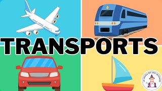 TRANSPORTATION - VOCABULARY English Lesson (listen and repeat)  | Means of transport | Modes | Kids