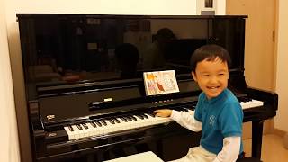 Piano Duet of Chopin's Fantasie Impromptu (蕭邦 幻想即興曲), by Jonah Ho (age 5) and his Papa