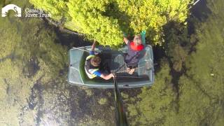 Wilton Water Reservoir: Inspection of floating reed islands